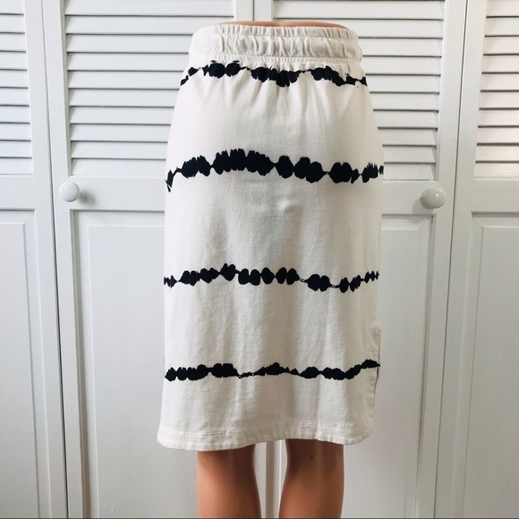 RACHEL ZOE White Black Tie Dye Skirt Size Extra Small - Picture 6 of 10